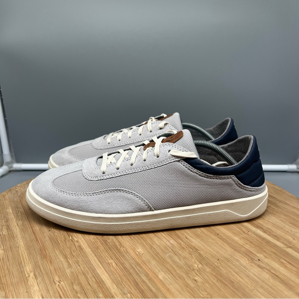 OluKai Puliki Men's Size 7 Shoes Gray Poi Navy Casual Sneakers Comfort NEW